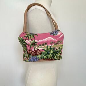 Y2K Fossil Tropical Beaded Mini Shoulder Purse / Bag